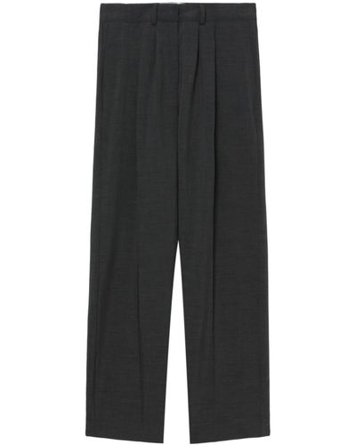 Herskind Pleated Cropped Trousers - Black