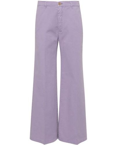 Forte Forte Lavender Cotton Trousers - Purple