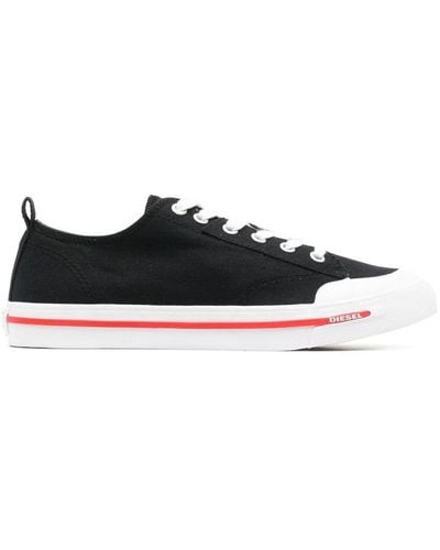 DIESEL S-athos Low W Canvas Sneakers - Black