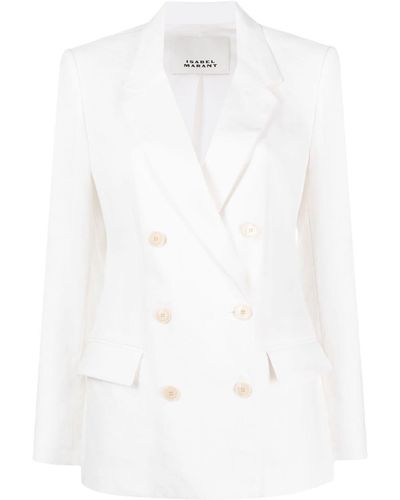 Isabel Marant Doppelreihiger Blazer - Weiß