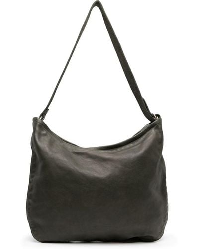 Guidi Small Leather Crossbody Bag - Black