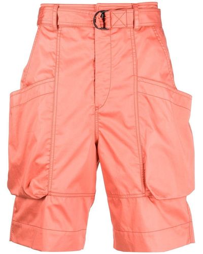 Isabel Marant Belted Cargo Shorts - Pink
