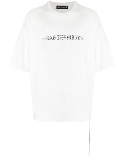 Mastermind Japan Logo-print Cotton T-shirt - White
