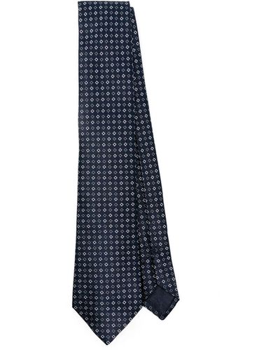 Giorgio Armani Jacquard Silk Tie - Blue