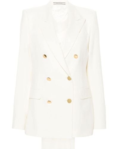 Tagliatore Double-breasted Suit - White