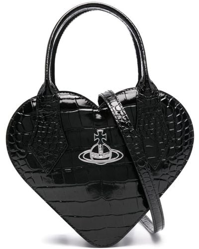 Vivienne Westwood Bolso shopper Heart - Negro