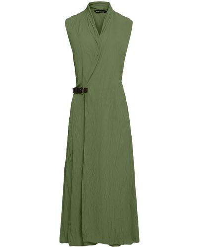 UMA | Raquel Davidowicz Morfina Wrap Maxi Dress - Green