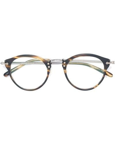 Oliver Peoples プリント 眼鏡フレーム - ブラウン