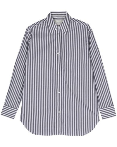 Studio Nicholson Striped Cotton Shirt - Blue