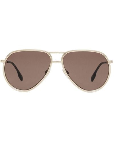 Burberry Pilot-frame Sunglasses - Brown
