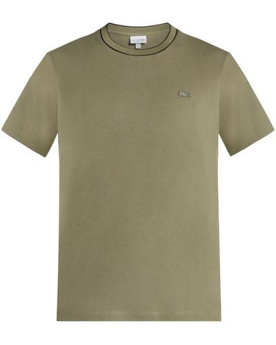 Lacoste Logo-patch Organic Cotton T-shirt - Green