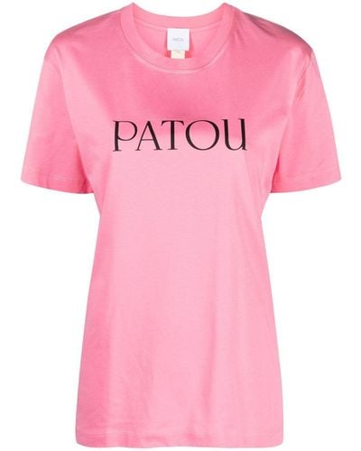 Patou ロゴ Tシャツ - ピンク
