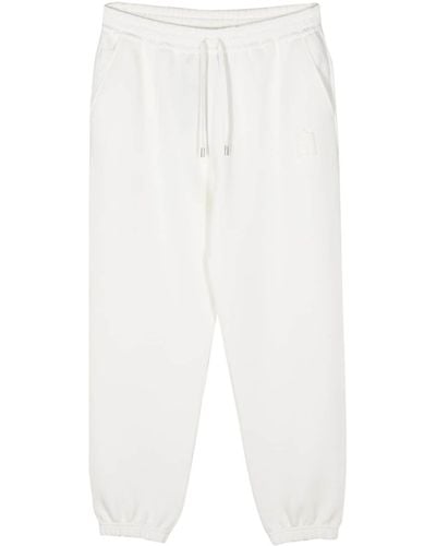 Mackage Logo-flocked Jersey Trousers - White