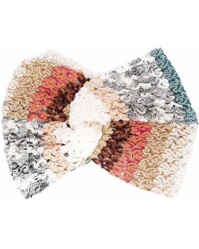 Missoni Bandeau noué en crochet - Multicolore