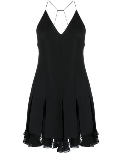 Khaite Mini-jurk Met V-hals - Zwart