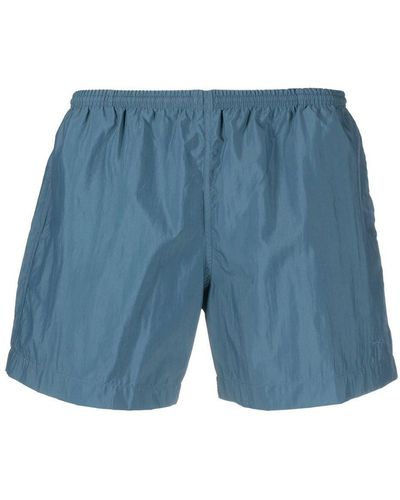 Malo Embroidered-logo Swim Shorts - Blue
