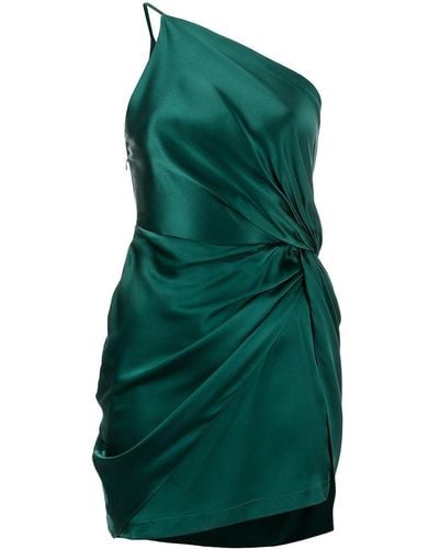 Michelle Mason Robe courte à détail de nœud - Vert