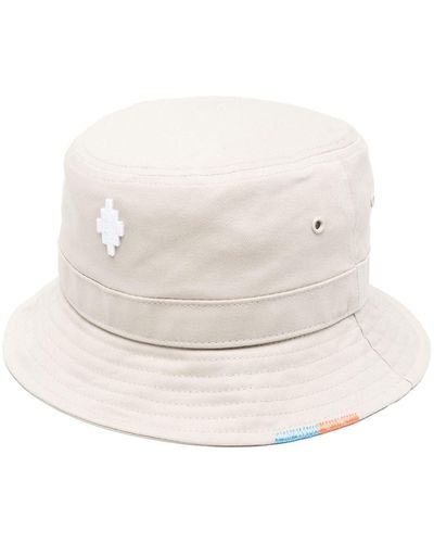 Marcelo Burlon Logo-patch Bucket Hat - White
