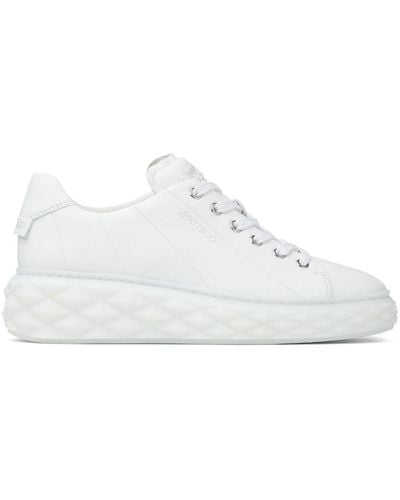 Jimmy Choo Diamond Light Maxi/f Sneakers - Wit