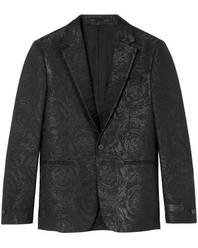 Versace ペイズリージャケット - ブラック