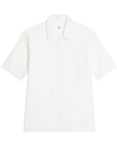 Ami Paris Kurzärmeliges Hemd - Weiß
