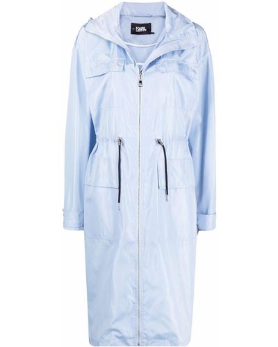 Karl Lagerfeld Parka Met Trekkoord - Blauw