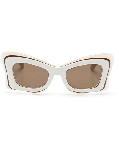 Loewe Multilayer Butterfly-frame Sunglasses - Natural
