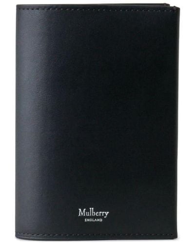 Mulberry Portefeuille en cuir à logo imprimé - Noir