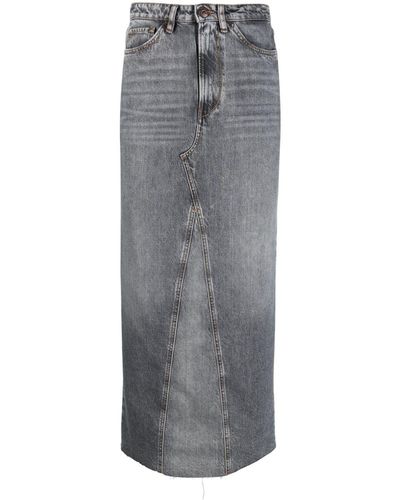 3x1 Charlotte Jeans-Shorts - Grau