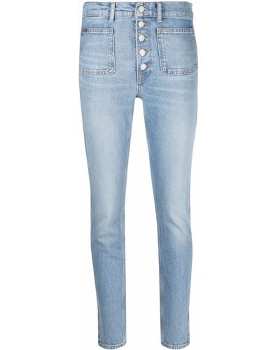 Polo Ralph Lauren Skinny-Jeans mit Knopfleiste - Blau