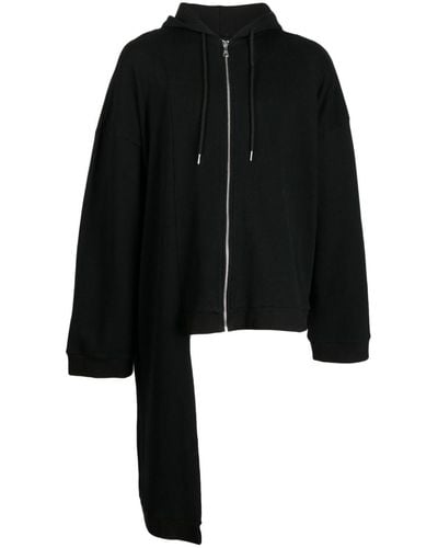 Natasha Zinko Asymmetric-design Hooded Jacket - Black