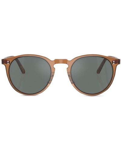 Oliver Peoples O'malley Sun Pantos-frame Sunglasses - Gray