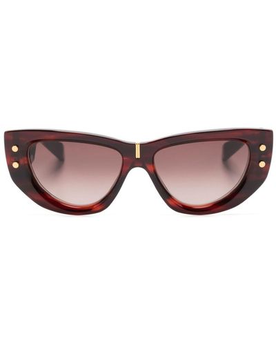 BALMAIN EYEWEAR B-muse Geometric-frame Sunglasses - Brown