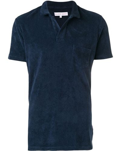 Orlebar Brown Towelling Resort Polo Shirt - Blauw