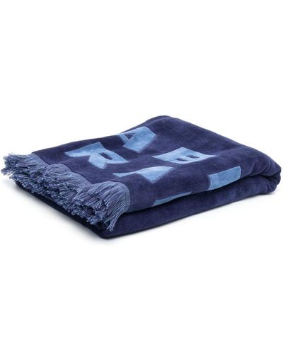 Isabel Marant Asciugamano con stampa - Blu
