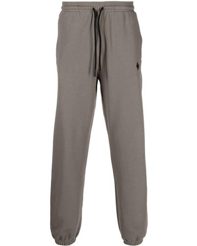 Marcelo Burlon Cross Relax Cotton Track Pants - Gray