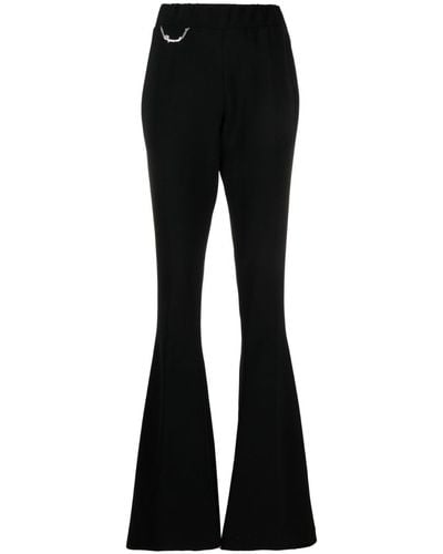 DSquared² Pantalon évasé à détail de chaîne - Noir