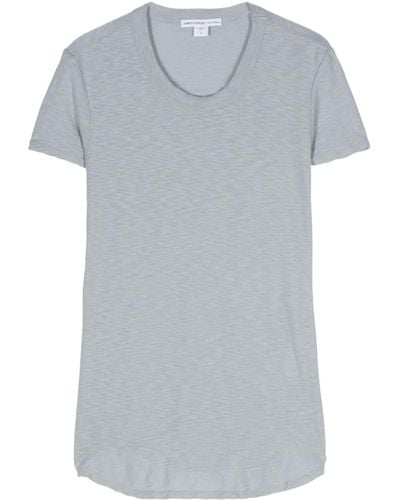 James Perse T-Shirt aus Flammengarn - Grau