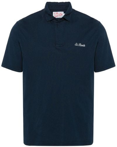 Mc2 Saint Barth Brighton Cotton Polo Shirt - Blue