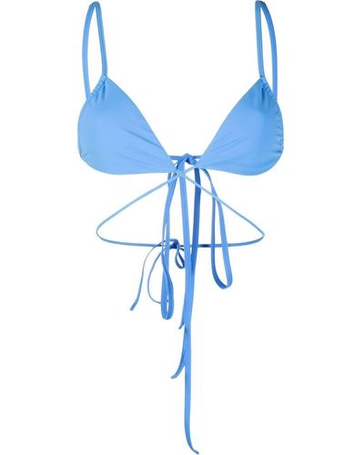Christopher Esber Top de bikini cruzado - Azul