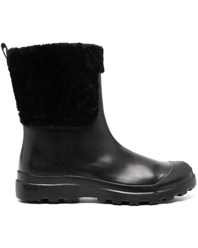 Officine Creative Pallet Shearling Boots - Black