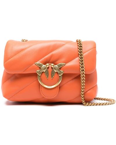 Pinko Mini Love Puff Shoulder Bag - Orange