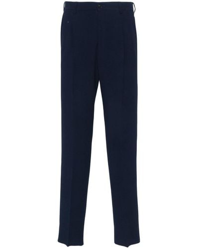 Giorgio Armani Textured Tapered Pants - Blue