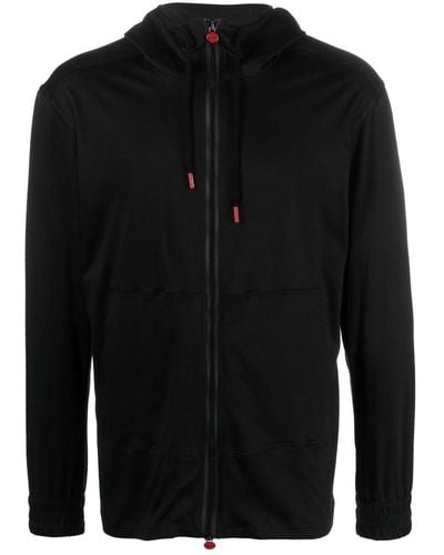 Kiton Logo-charm Hooded Jacket - Black