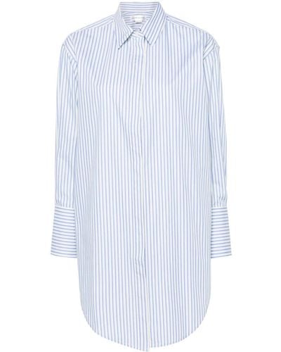 Victoria Beckham Striped Organic Cotton Shirt - White