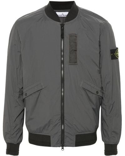 Stone Island Compass-badge bomber jacket - Grau