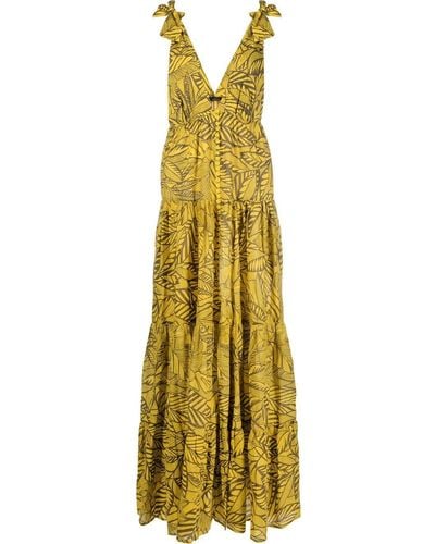 Twin Set Kleid mit Print - Gelb