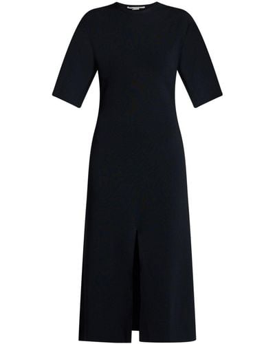 Stella McCartney Ribbed-knit Midi Dress - Black