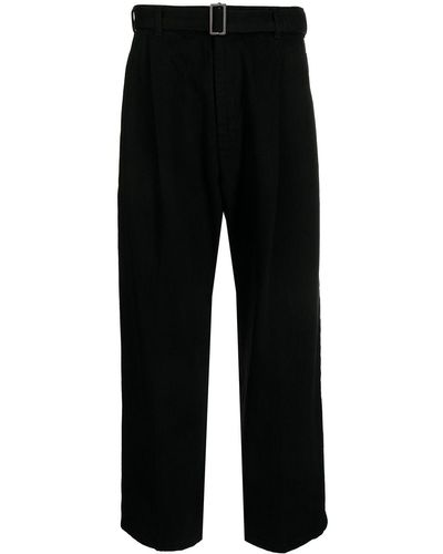 Rito Structure Straight-leg Cropped Trousers - Black
