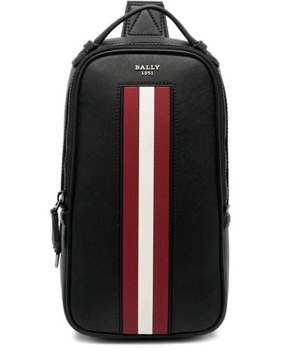 Bally Malikho Leather Backpack - Black